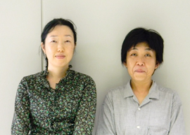 東京都総務局・総合防災部防災管理課の白鳥直子さん（左）と浅海香さん（右）。